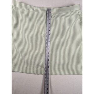 Izod Golf XPG Skort Green White Stripe Cool FX Pockets Seersucker Size 16 Active